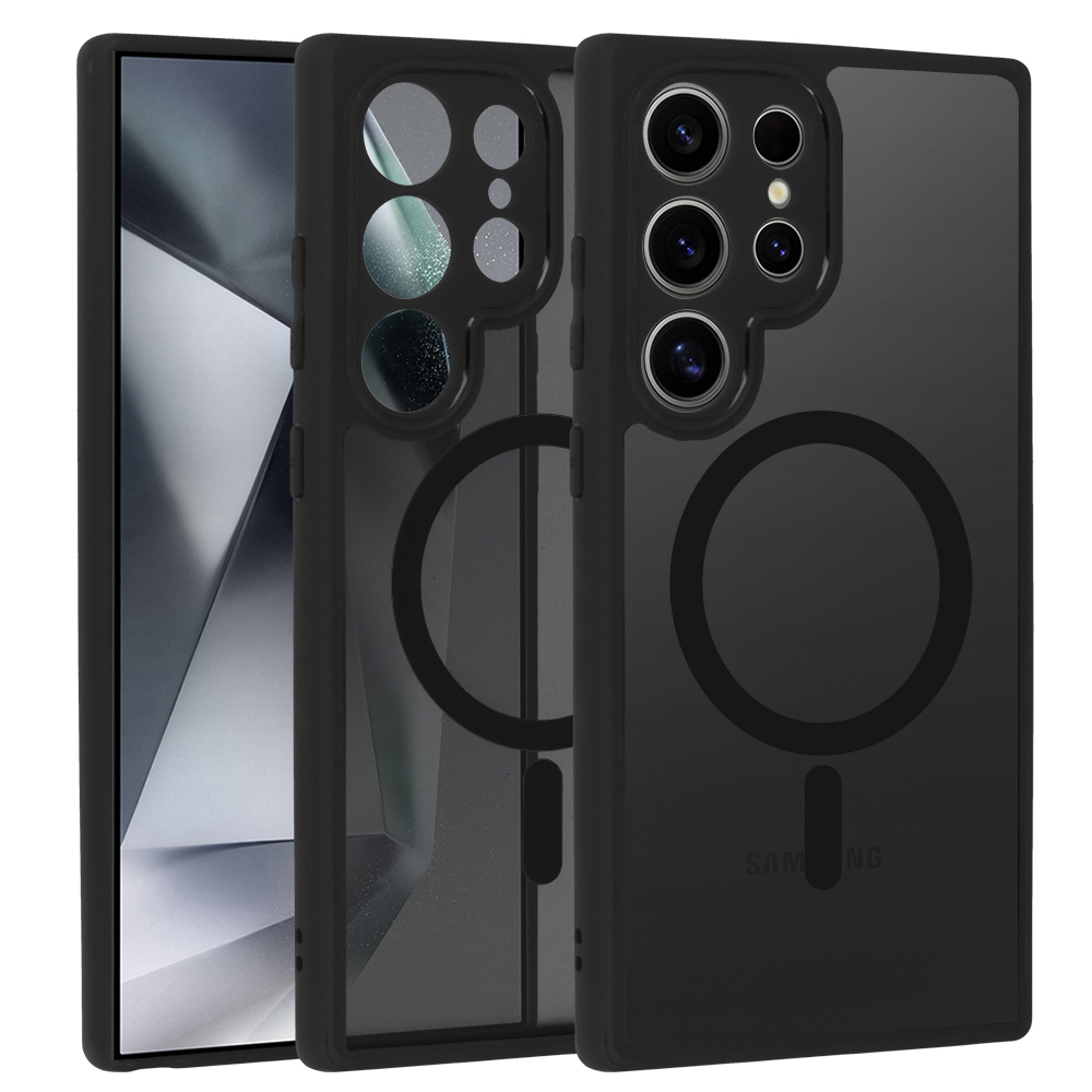 Pokrowiec etui Matte Mag Cover MagSafe czarne SAMSUNG Galaxy S24 Ultra Pokrowiec etui Matte Mag Cover MagSafe czarne SAMSUNG Galaxy S24 Ultra