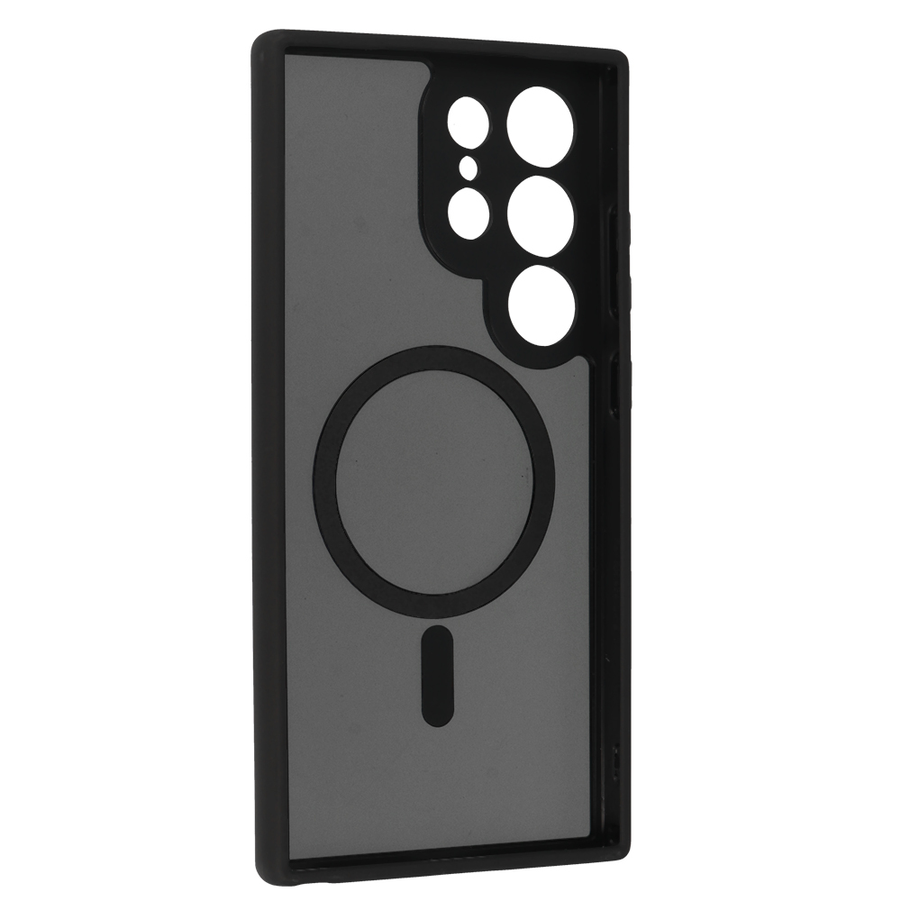 Pokrowiec etui Matte Mag Cover MagSafe czarne SAMSUNG Galaxy S24 Ultra / 3 Pokrowiec etui Matte Mag Cover MagSafe czarne SAMSUNG Galaxy S24 Ultra / 3