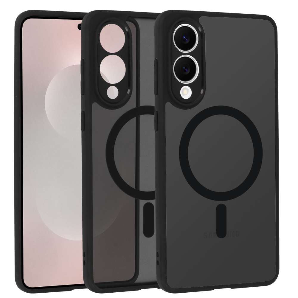 Pokrowiec etui Matte Mag Cover MagSafe czarne SAMSUNG Galaxy S25 Edge