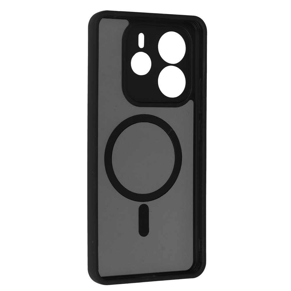 Pokrowiec etui Matte Mag Cover MagSafe czarne Xiaomi Redmi Note 14 5G / 3