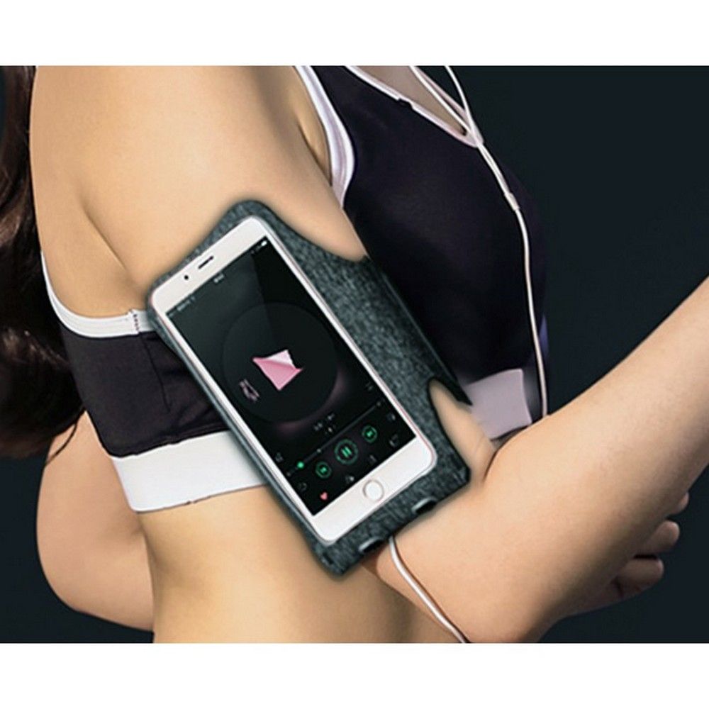 Pokrowiec etui opaska sportowa na rk Tech-Protect Armband szara Xiaomi Mi Note 10 Lite / 6