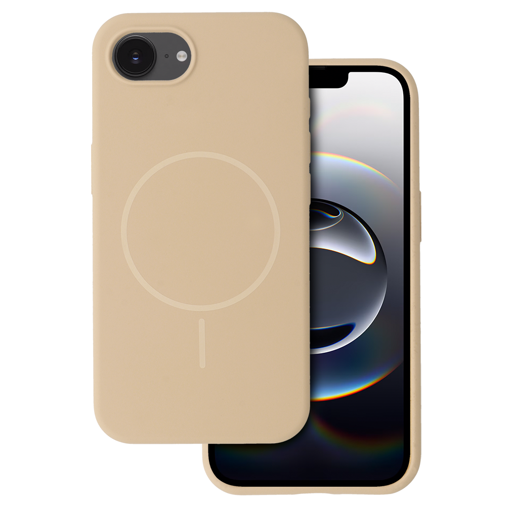 Pokrowiec etui na ty� Etui MagSafe Slim Silicone br�zowe APPLE iPhone 16e