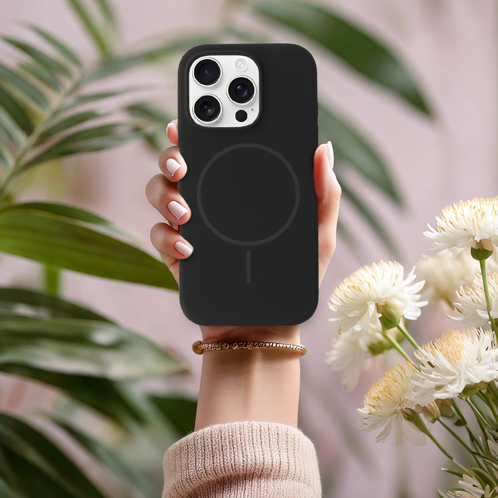 Pokrowiec etui na ty� Etui MagSafe Slim Silicone czarne APPLE iPhone 13 Pro / 6