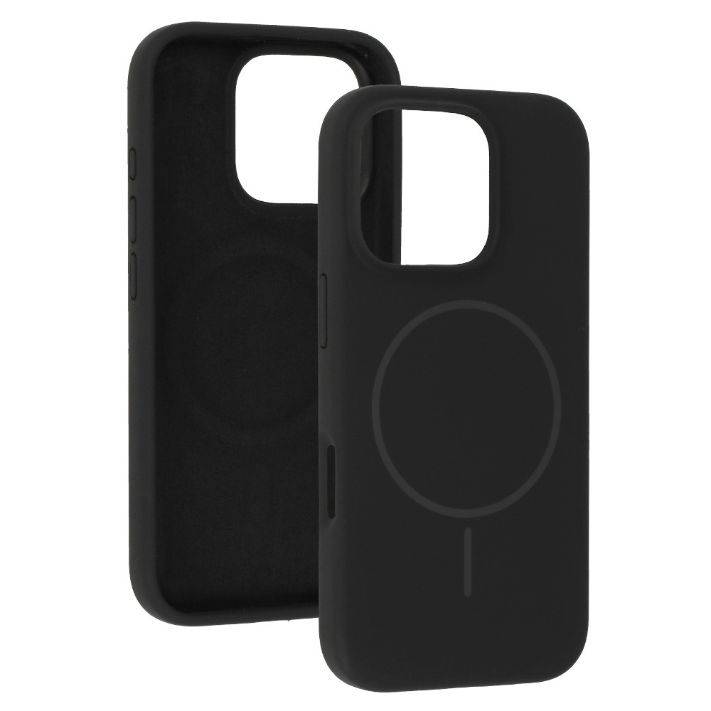 Pokrowiec etui na ty� Etui MagSafe Slim Silicone czarne SAMSUNG Galaxy S25 / 4