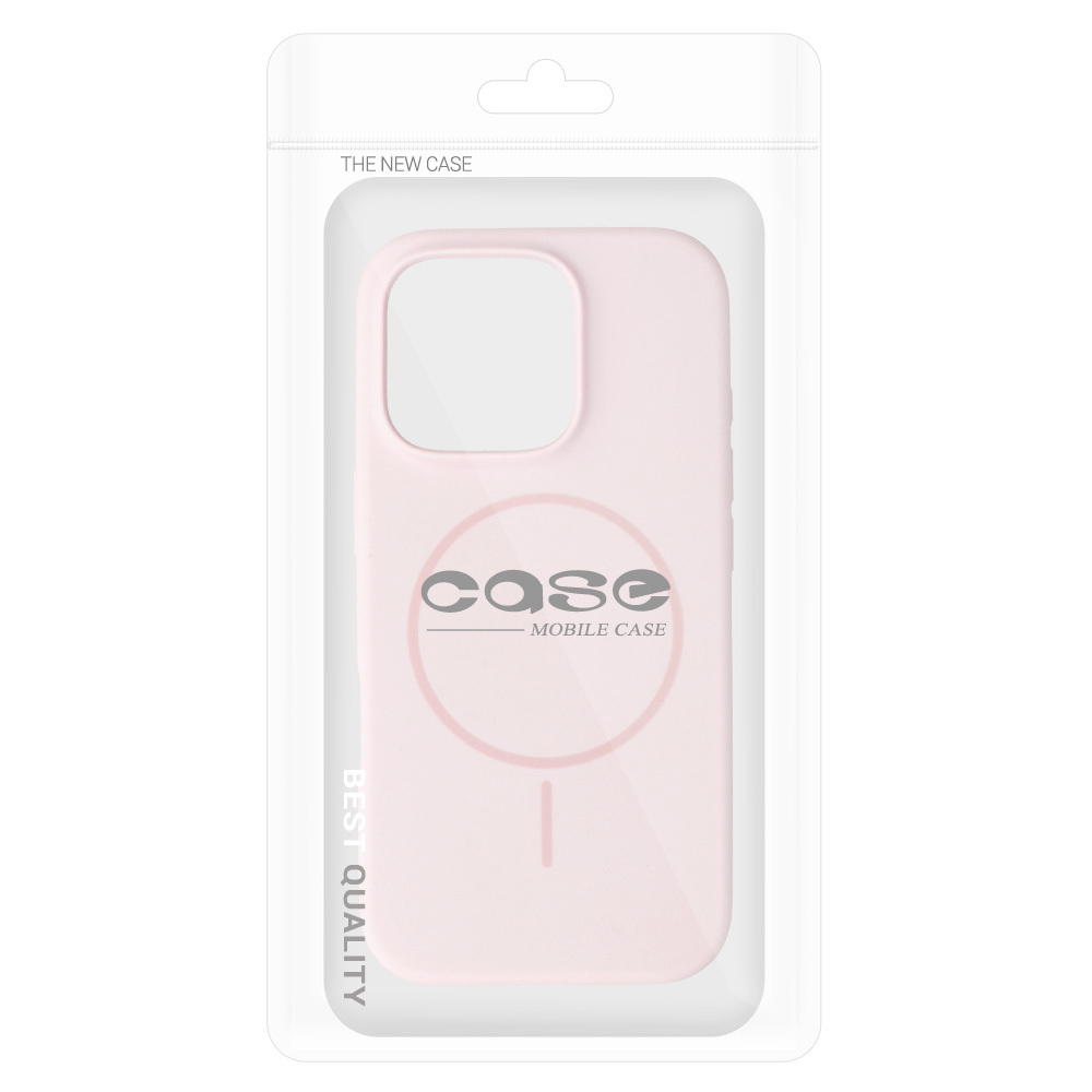 Pokrowiec etui na ty� Etui MagSafe Slim Silicone jasnor�owe APPLE iPhone 15 / 7