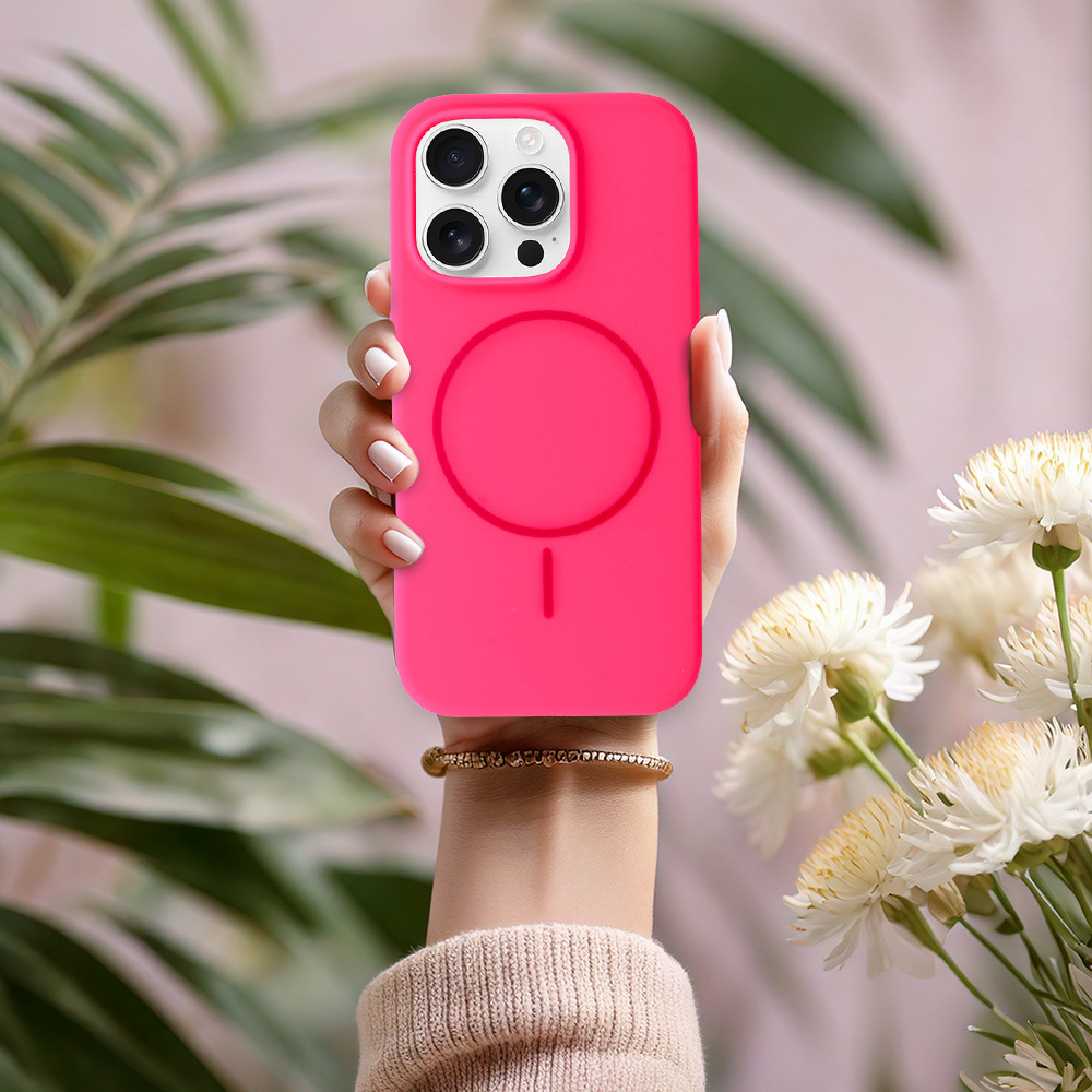 Pokrowiec etui na ty� Etui MagSafe Slim Silicone r�owe APPLE iPhone 14 / 6