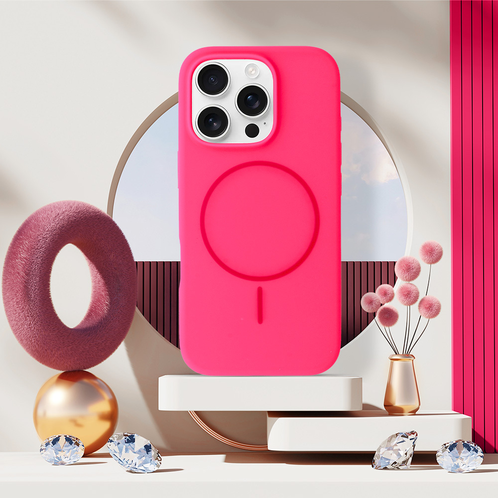 Pokrowiec etui na ty� Etui MagSafe Slim Silicone r�owe APPLE iPhone 15 / 5