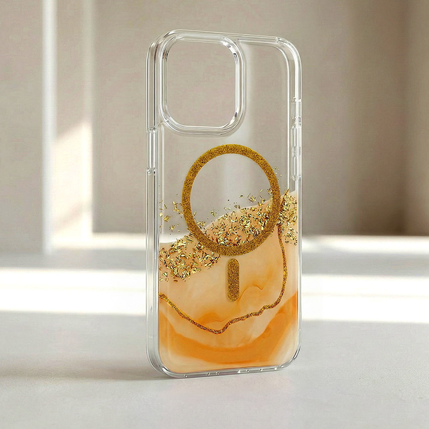 Pokrowiec etui na ty� Nak�adka Epoxy Mag pomara�czowe SAMSUNG Galaxy S26 Plus / 2