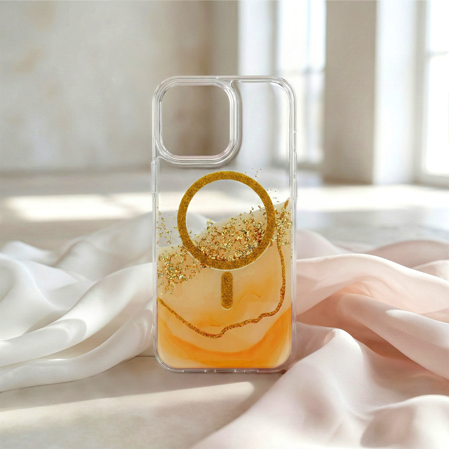 Pokrowiec etui na ty� Nak�adka Epoxy Mag pomara�czowe SAMSUNG Galaxy S26 Plus / 4