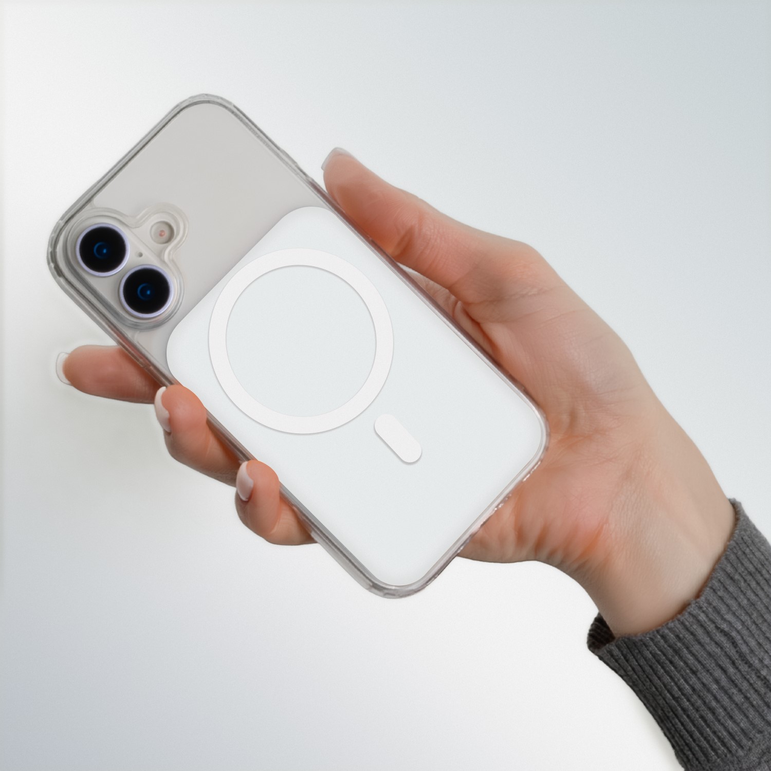 Pokrowiec etui na ty� nak�adka Lowkey Mag bia�e APPLE iPhone 11 / 4