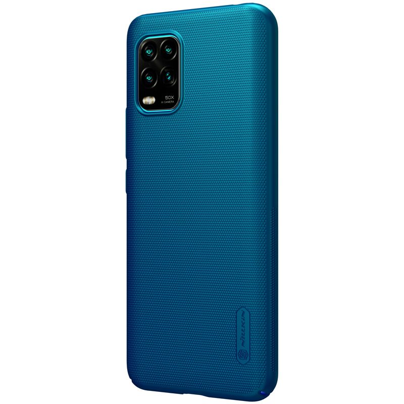 Pokrowiec etui Nillkin Frosted Shield niebieskie Xiaomi Mi 10 Lite 5G / 4