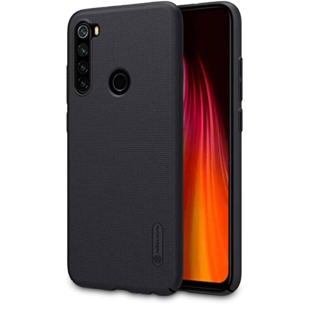 Pokrowiec etui Nillkin Frosted Shield czarne Xiaomi Redmi Note 8T