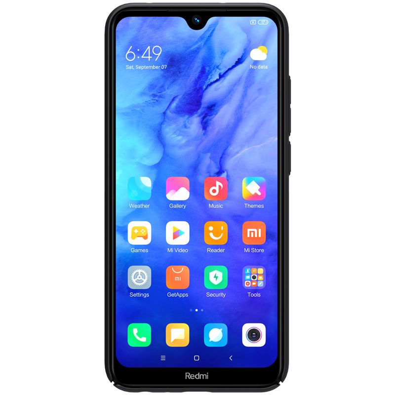 Pokrowiec etui Nillkin Frosted Shield czarne Xiaomi Redmi Note 8T / 2