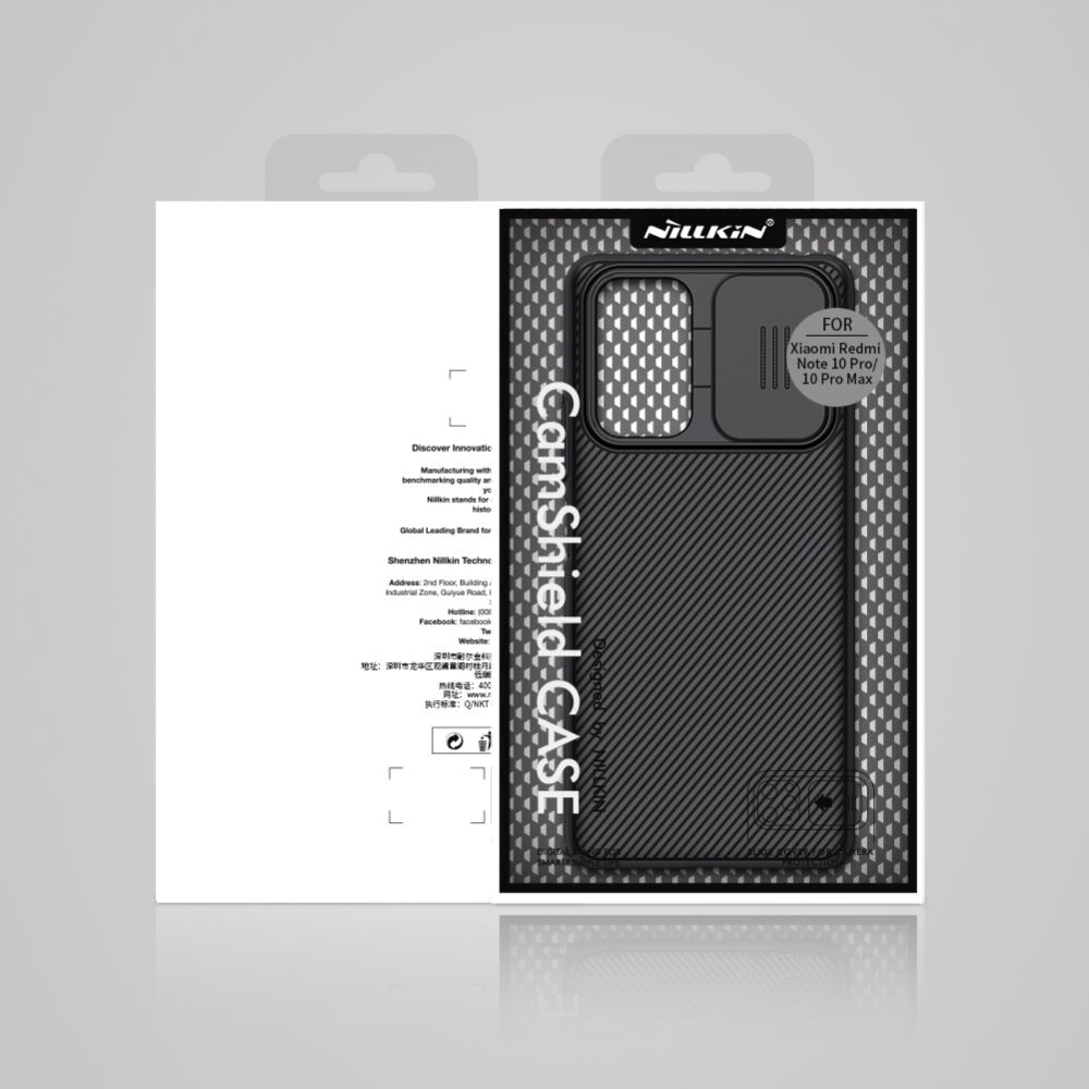 Pokrowiec etui NillkinCamshield czarne Xiaomi Redmi Note 10 Pro / 10