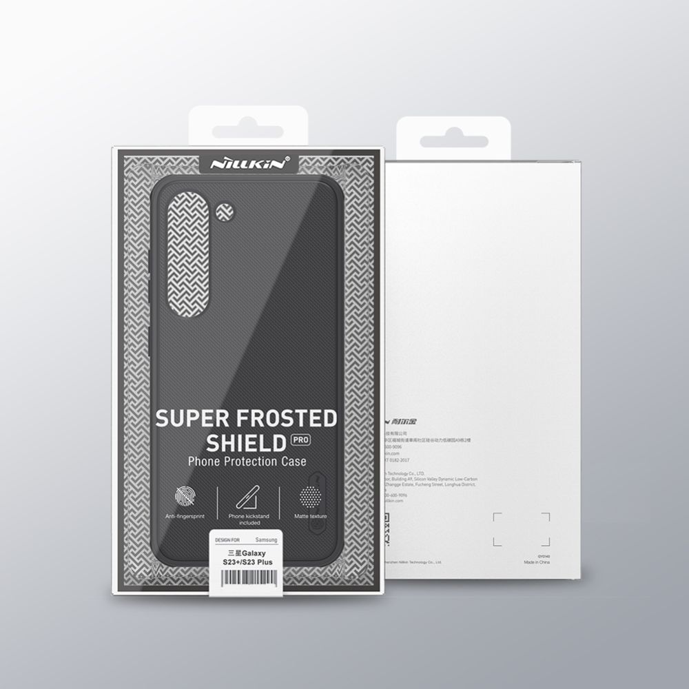 Pokrowiec etui Nillkin Frosted Shield Pro czarne SAMSUNG Galaxy S23 Plus / 7