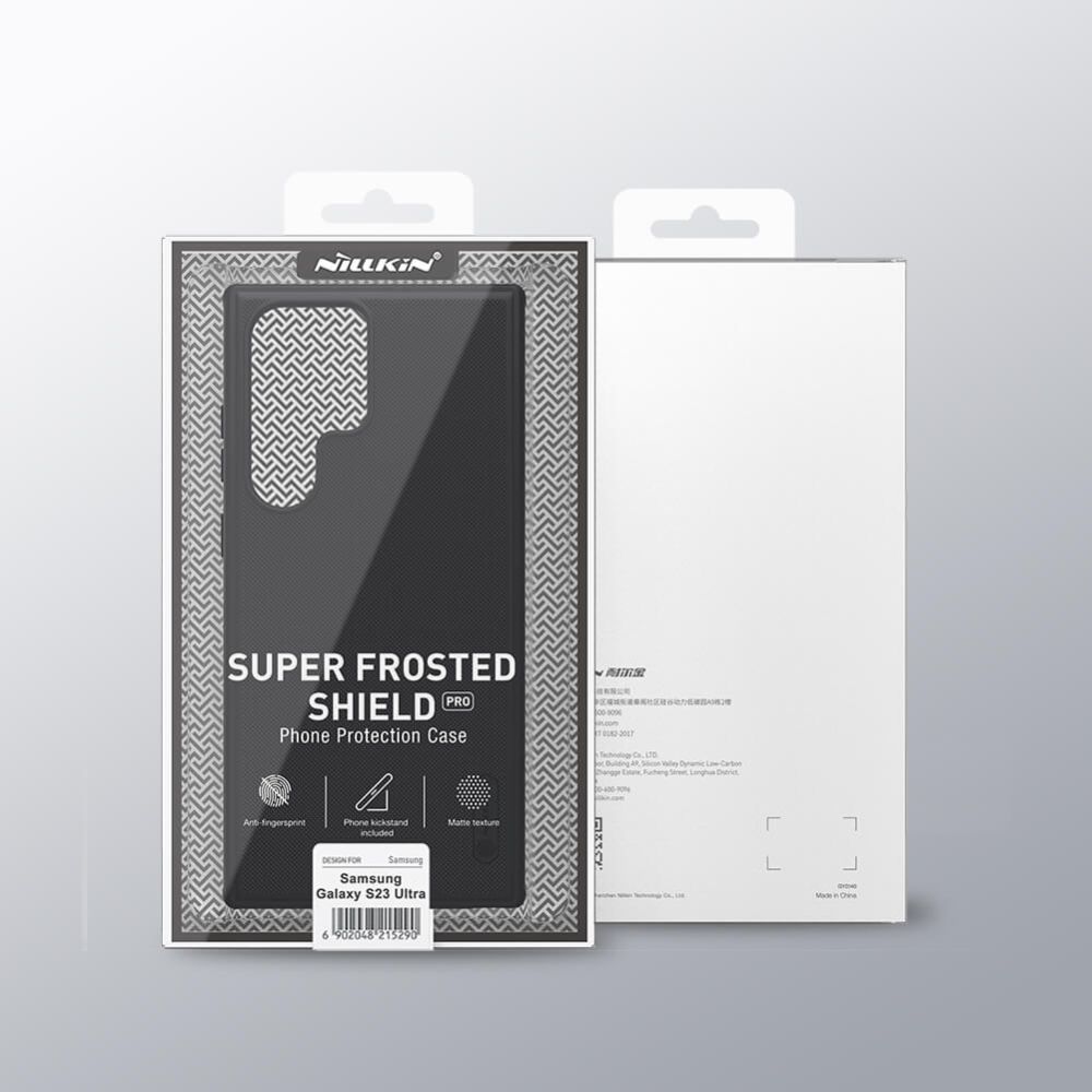 Pokrowiec etui Nillkin Frosted Shield Pro czarne SAMSUNG Galaxy S23 Ultra / 7