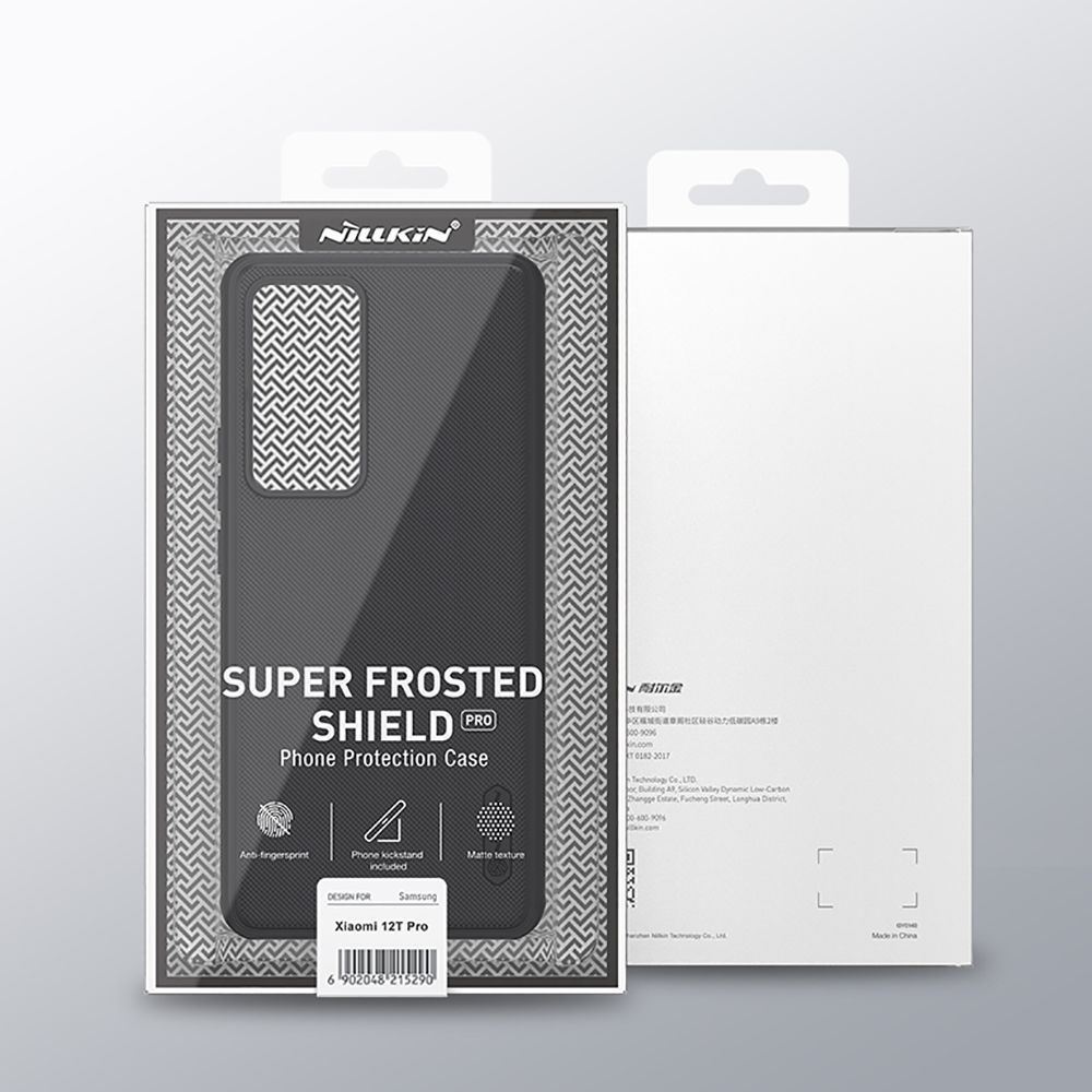 Pokrowiec etui Nillkin Frosted Shield Pro czarne Xiaomi 12T Pro / 6