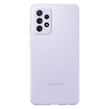 Pokrowiec etui oryginalne Silicone Cover fioletowe SAMSUNG Galaxy A72 5G