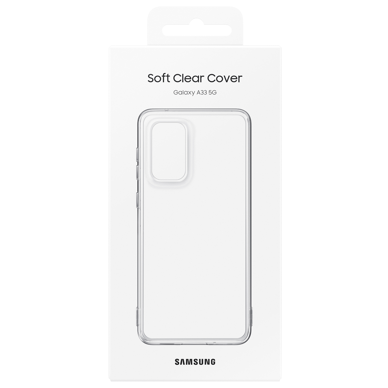 Pokrowiec etui oryginalne Soft Clear Cover czarne SAMSUNG Galaxy A33 5G / 5