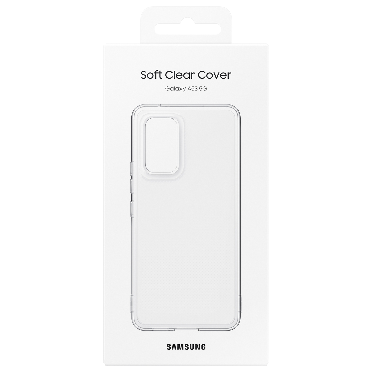Pokrowiec etui oryginalne Soft Clear Cover czarne SAMSUNG Galaxy A53 5G / 5