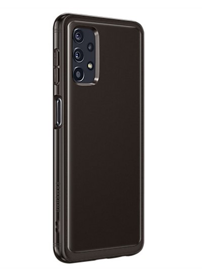 Pokrowiec etui oryginalne Soft Clear Cover czarne SAMSUNG Galaxy A32 5G / 4