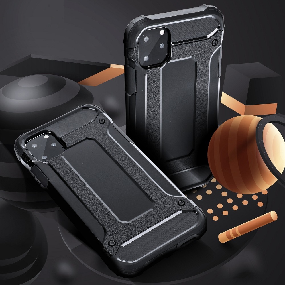 Pokrowiec etui pancerne Armor case czarne APPLE iPhone X / 2