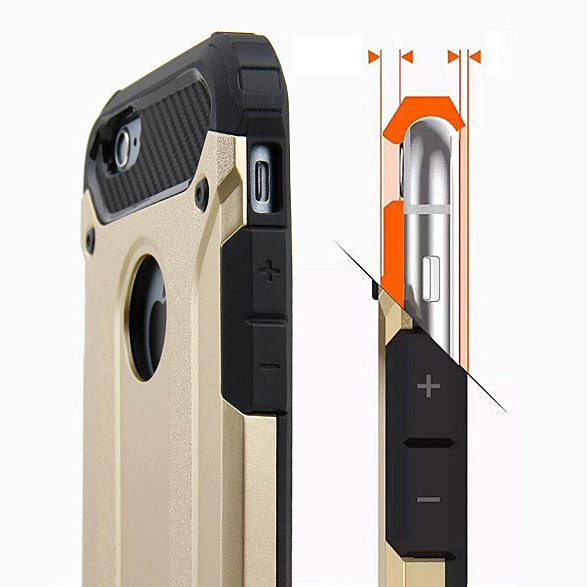 Pokrowiec etui pancerne Armor case czarne HUAWEI P10 Lite / 7