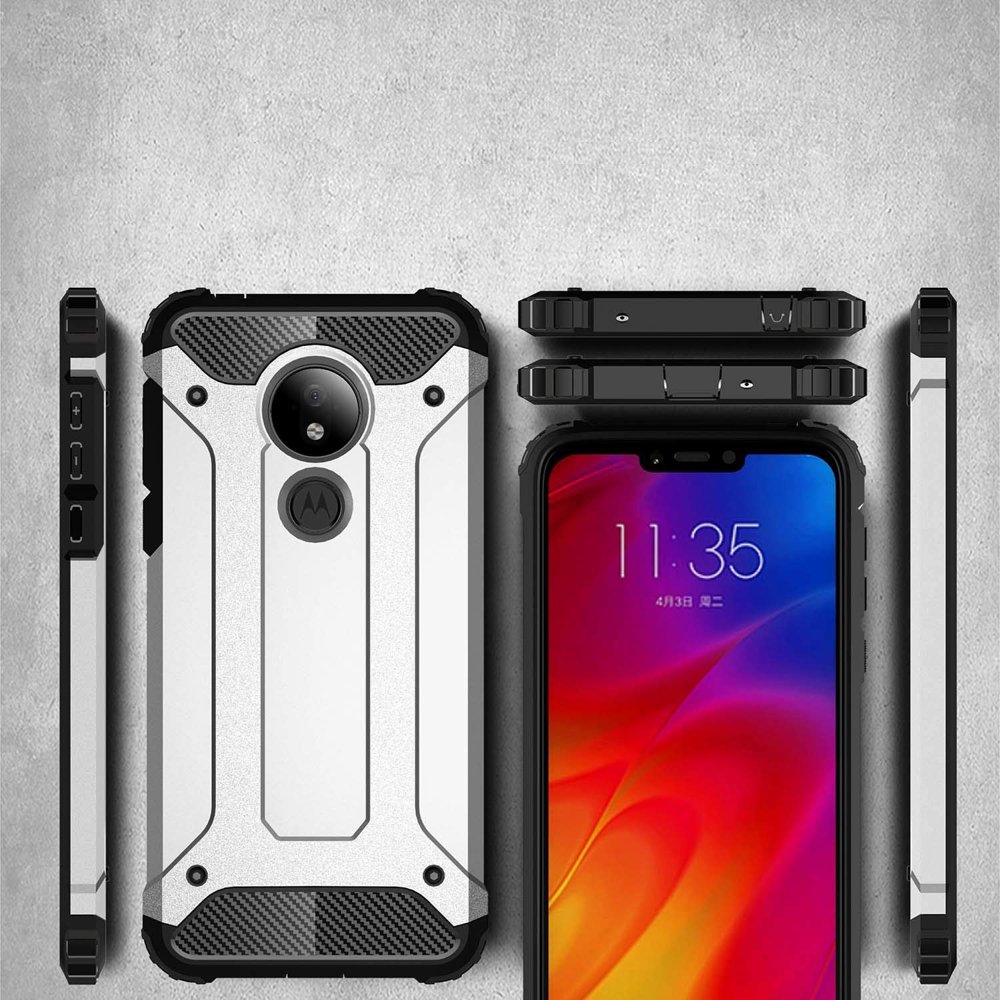 Pokrowiec etui pancerne Armor case czarne MOTOROLA Moto G7 Power / 5