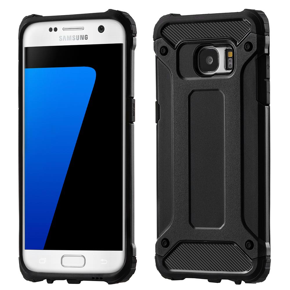Pokrowiec etui pancerne Armor case czarne SAMSUNG Galaxy S7 Edge