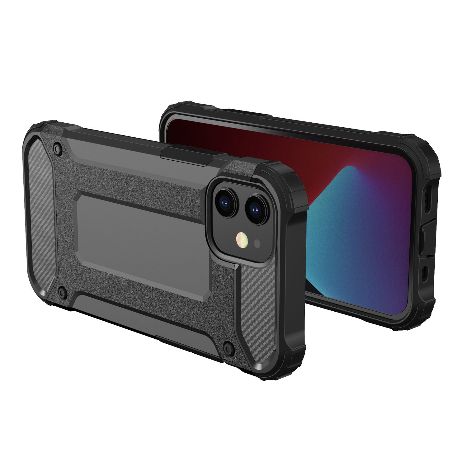 Pokrowiec etui pancerne Armor Case czarne Xiaomi POCO M5s / 6