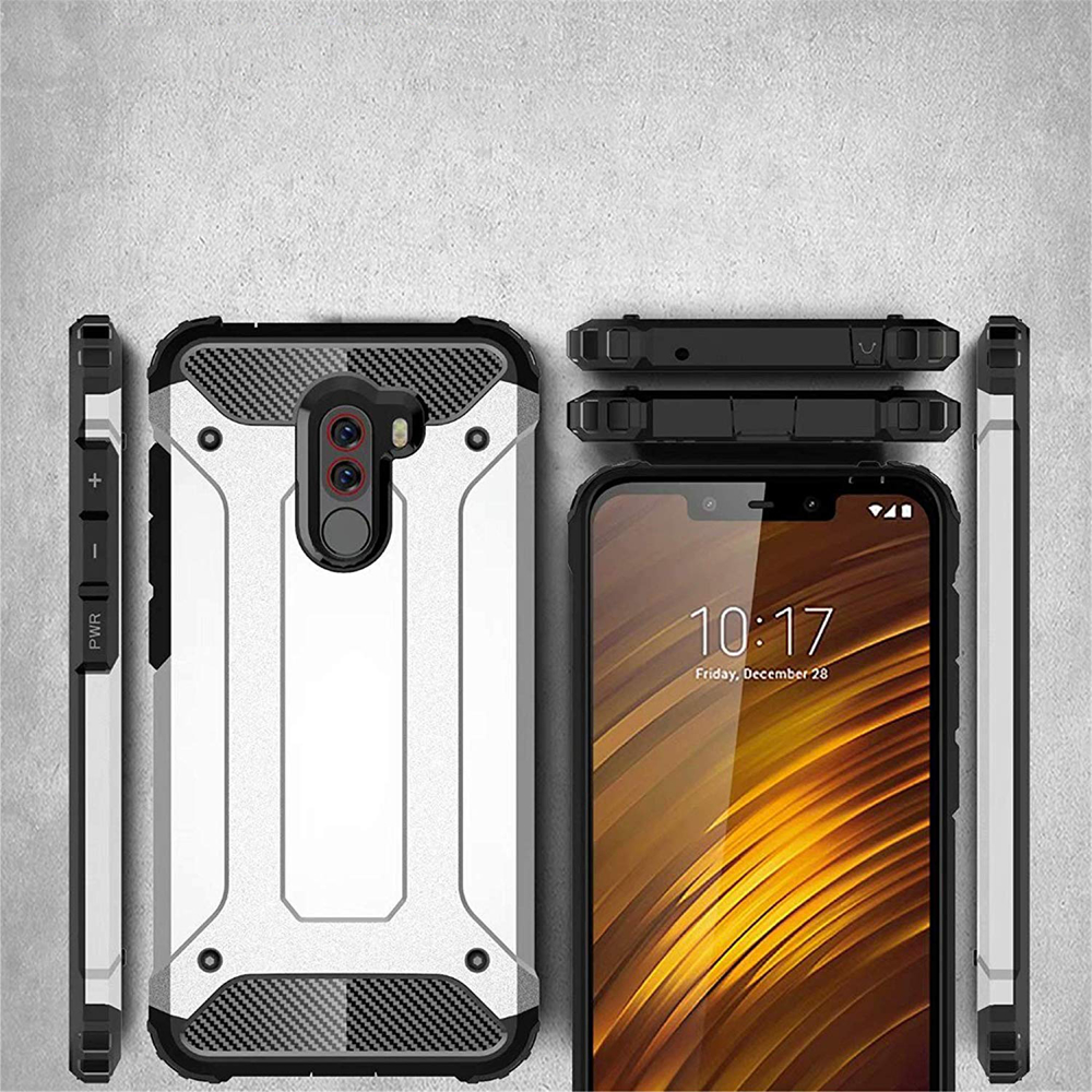 Pokrowiec etui pancerne Armor case czarne Xiaomi Pocophone F1 / 4