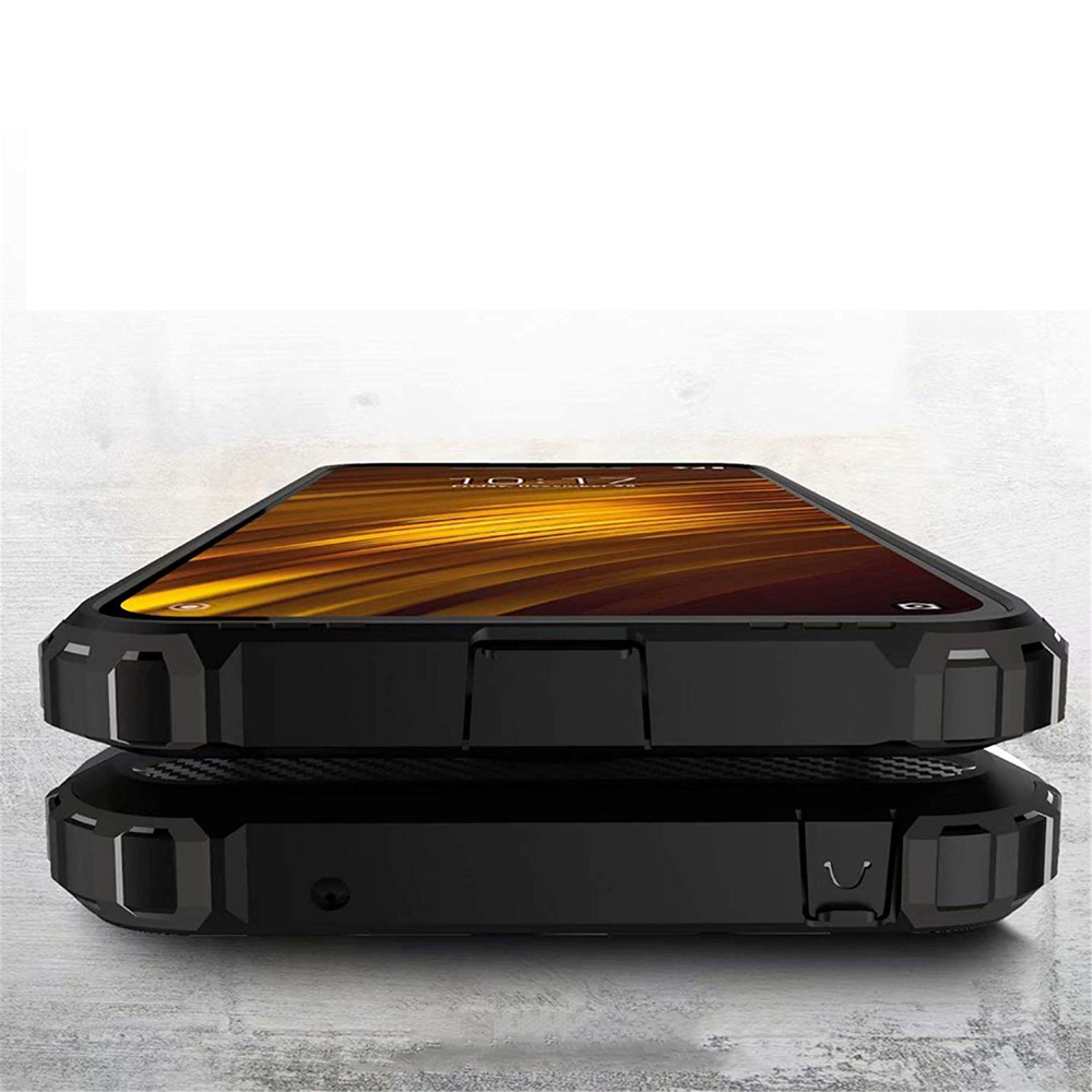 Pokrowiec etui pancerne Armor case czarne Xiaomi Pocophone F1 / 5