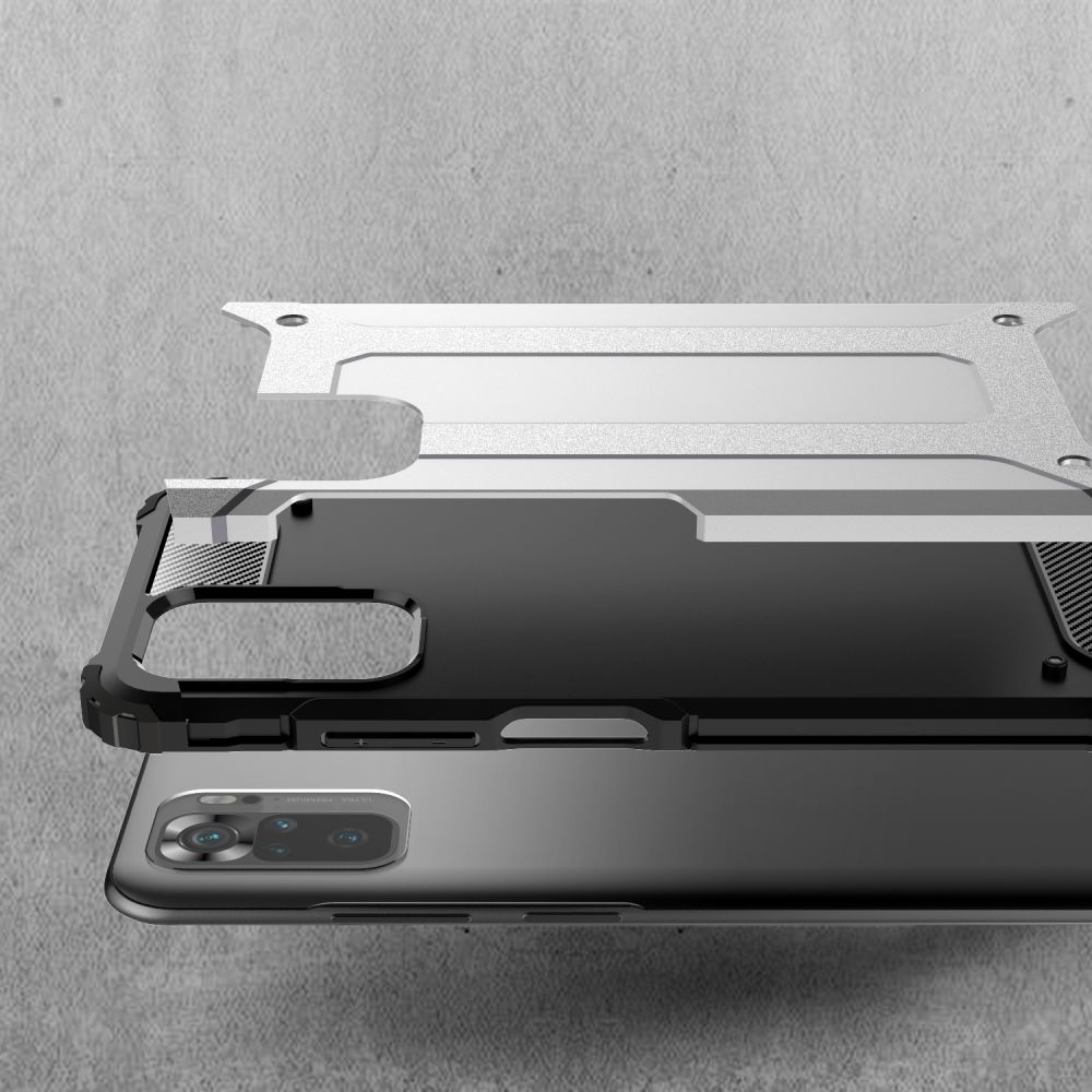 Pokrowiec etui pancerne Armor Case czarne Xiaomi Redmi Note 10 / 4