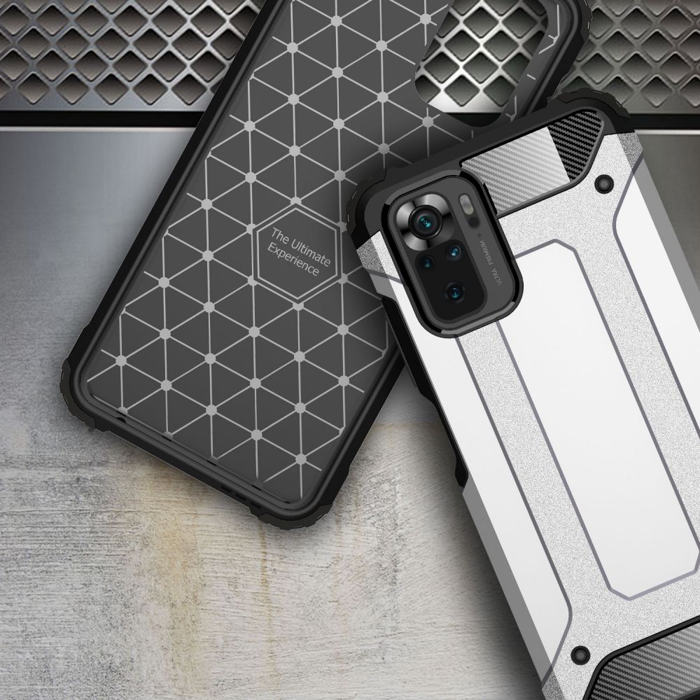 Pokrowiec etui pancerne Armor Case czarne Xiaomi Redmi Note 10S / 6