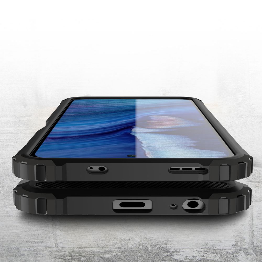 Pokrowiec etui pancerne Armor Case czarne Xiaomi Redmi Note 10S / 7