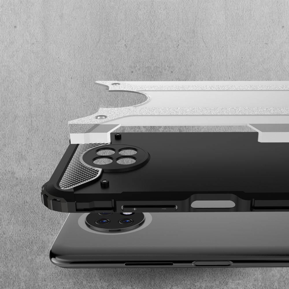 Pokrowiec etui pancerne Armor Case czarne Xiaomi Redmi Note 9T / 3