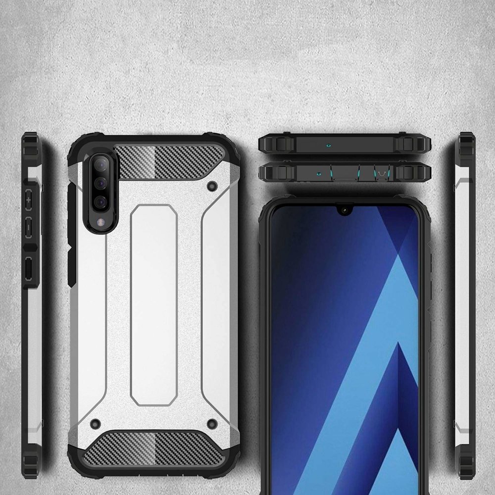 Pokrowiec etui pancerne Armor case granatowe SAMSUNG Galaxy A50s / 6