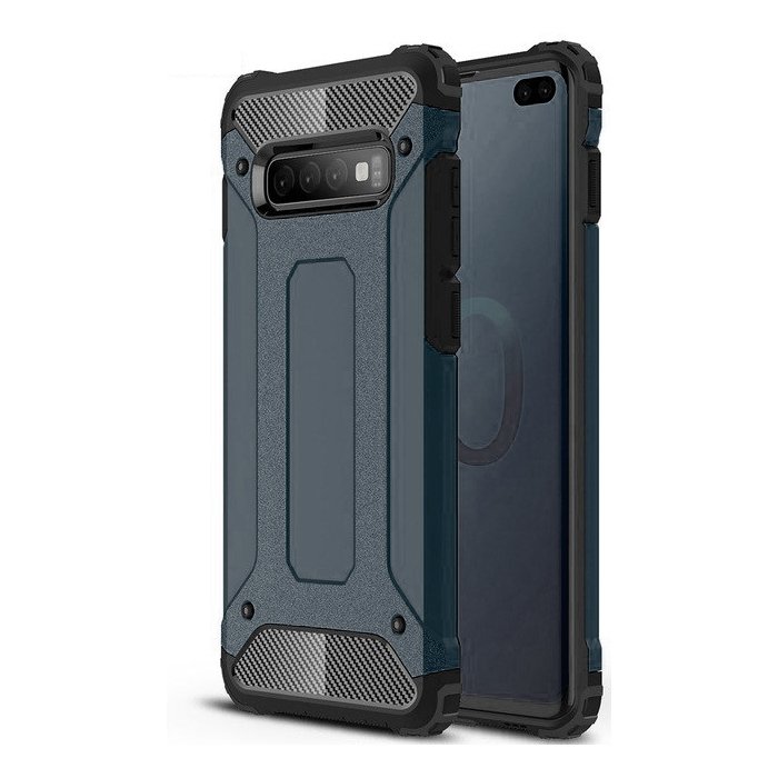 Pokrowiec etui pancerne Armor case granatowe SAMSUNG Galaxy S10