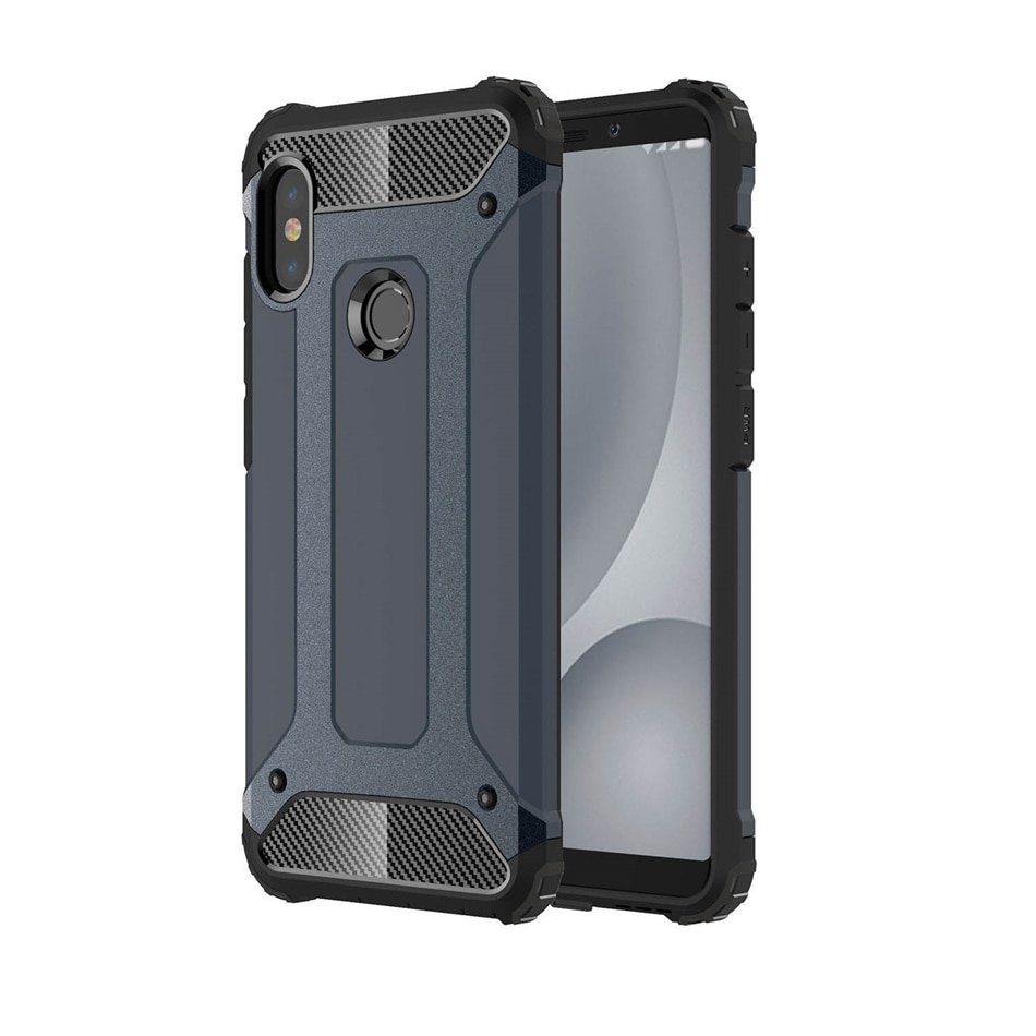 Pokrowiec etui pancerne Armor case granatowe Xiaomi Redmi 6 Pro