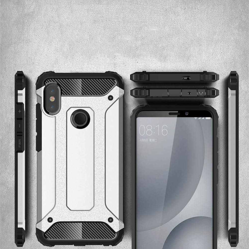 Pokrowiec etui pancerne Armor case granatowe Xiaomi Redmi 6 Pro / 4