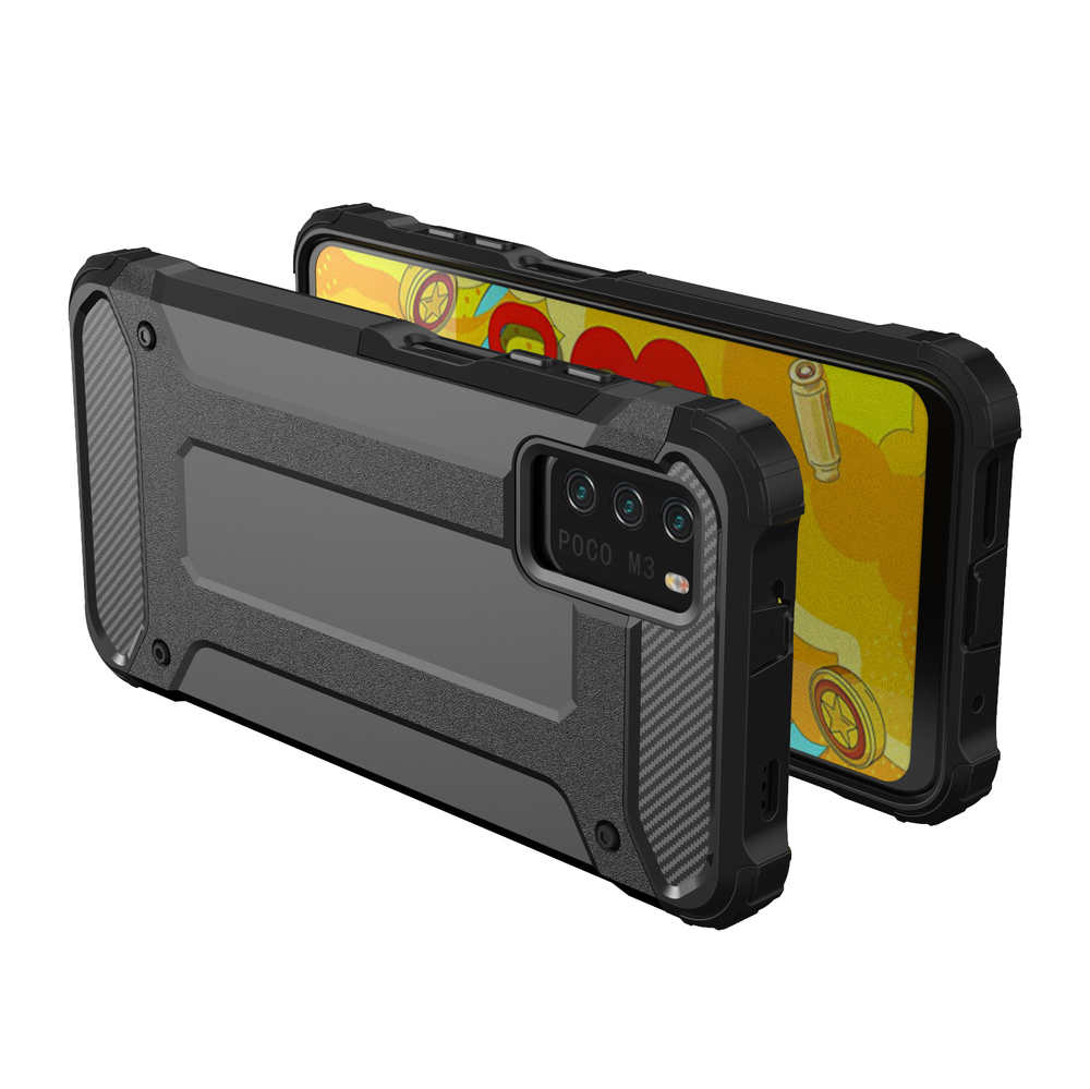 Pokrowiec etui pancerne Armor case granatowe Xiaomi Redmi Note 10 5G / 2