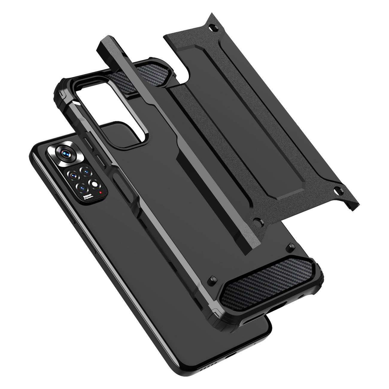 Pokrowiec etui pancerne Armor Case granatowe Xiaomi Redmi Note 11 / 6