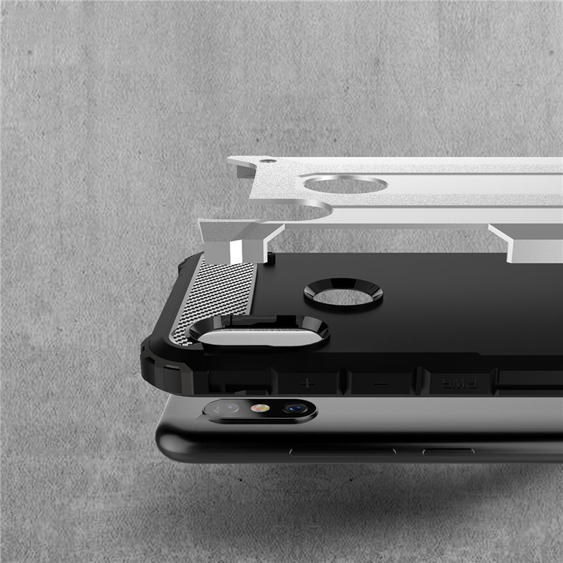 Pokrowiec etui pancerne Armor case granatowe Xiaomi Redmi Note 6 Pro / 5