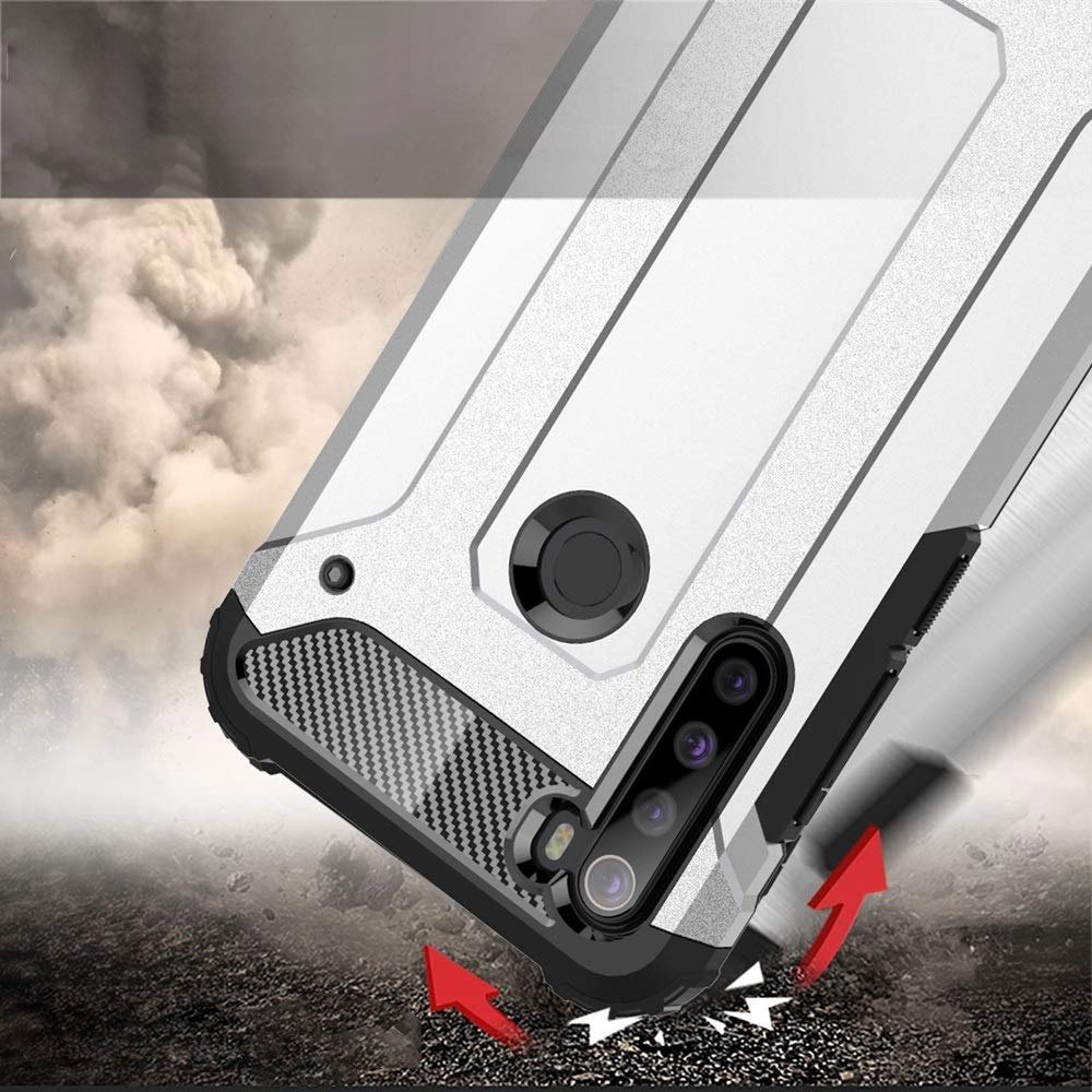 Pokrowiec etui pancerne Armor case granatowe Xiaomi Redmi Note 8 / 2