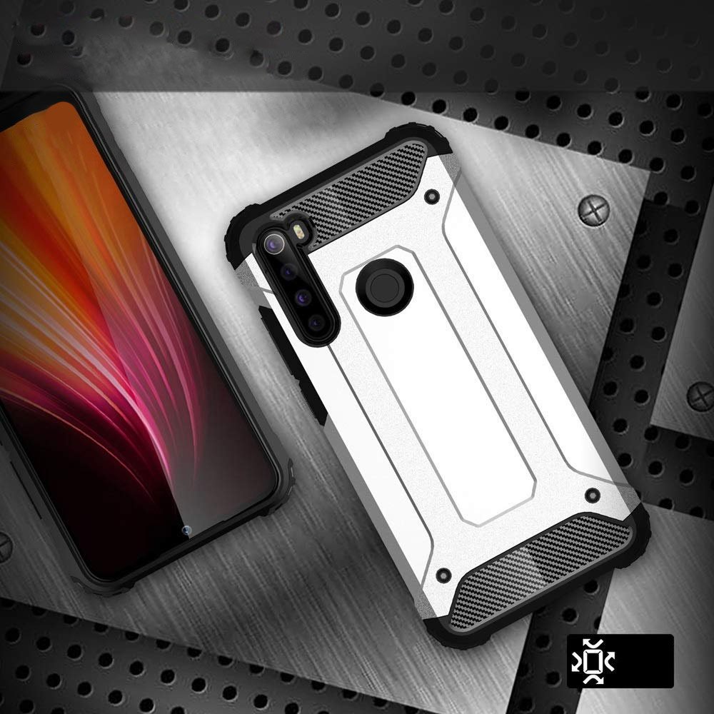 Pokrowiec etui pancerne Armor case granatowe Xiaomi Redmi Note 8 / 3