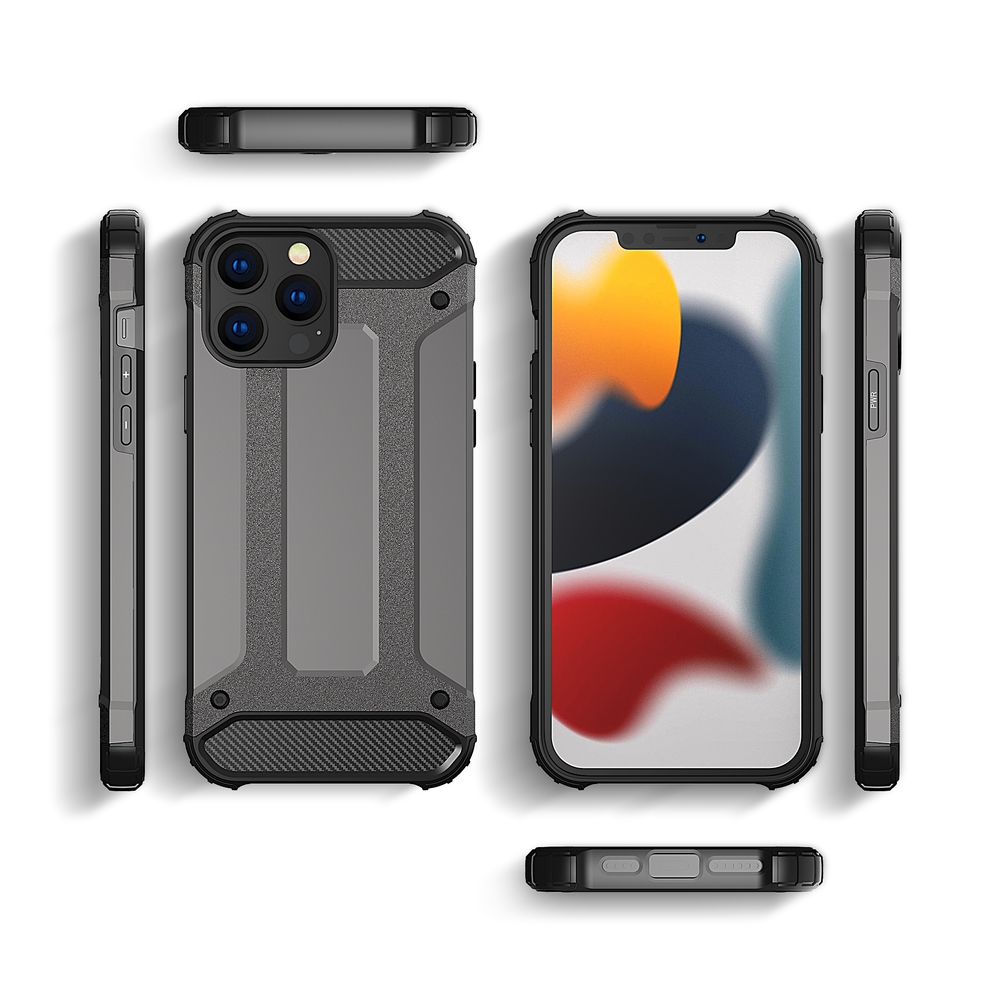 Pokrowiec etui pancerne Armor case srebrne APPLE iPhone 13 Pro Max / 3