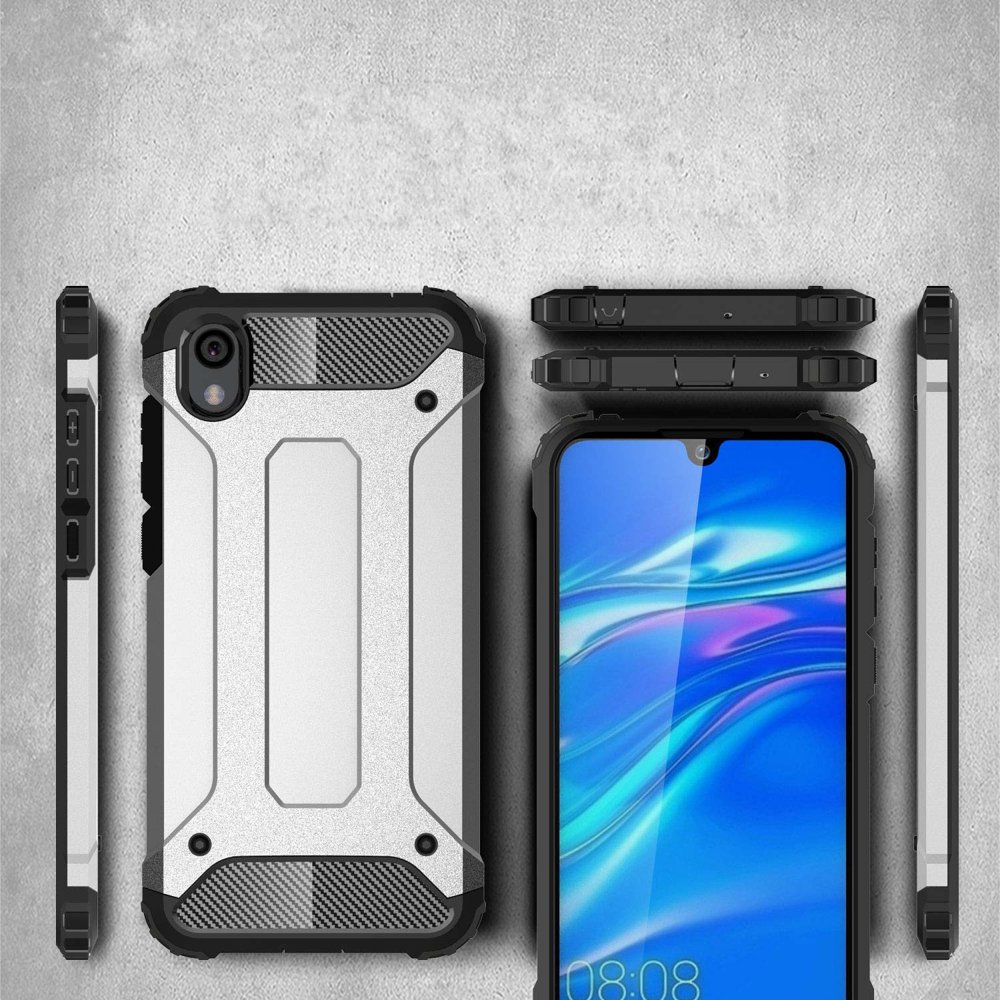 Pokrowiec etui pancerne Armor case srebrne Xiaomi Redmi 7A / 3