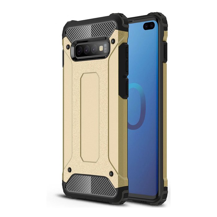 Pokrowiec etui pancerne Armor case zote SAMSUNG Galaxy S10