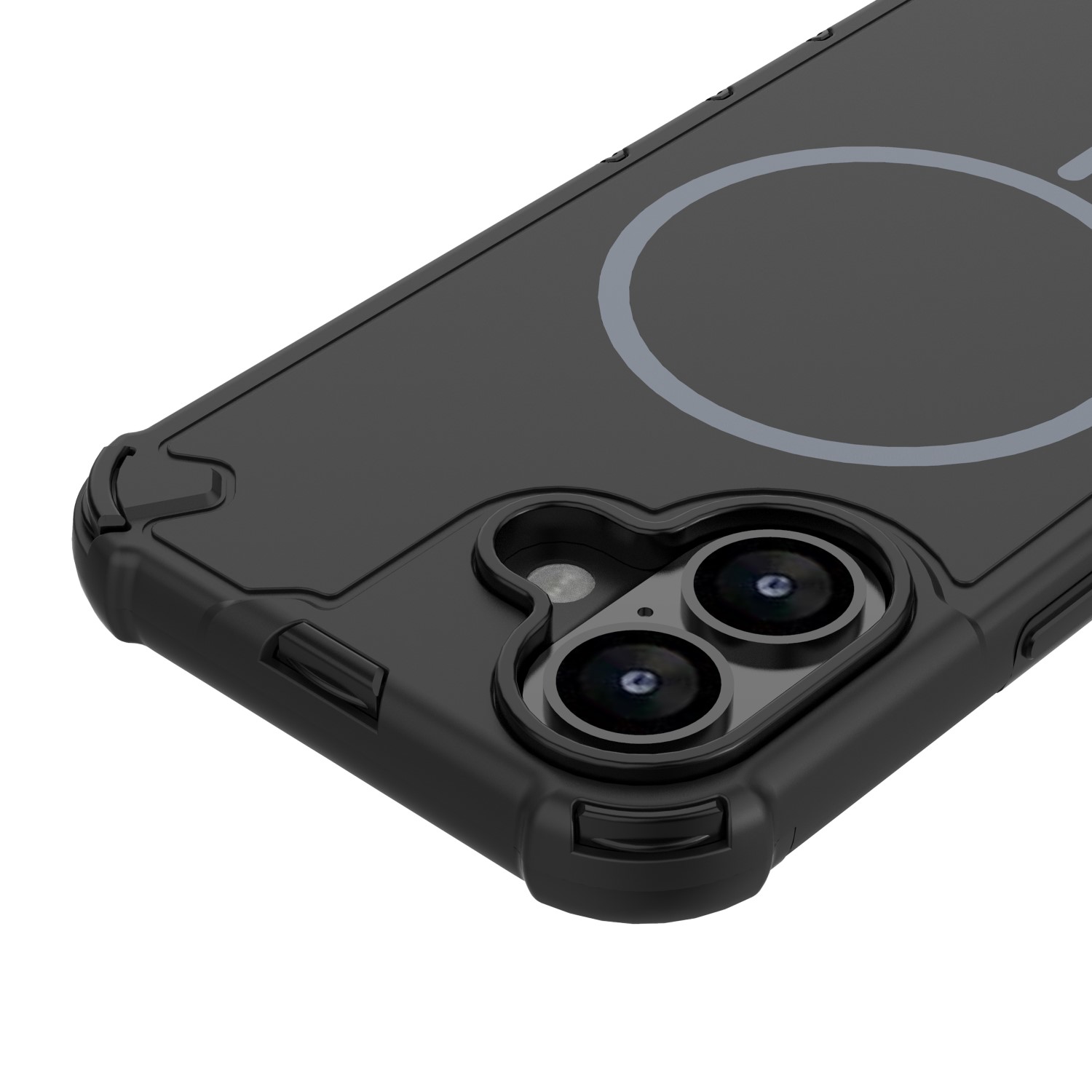 Pokrowiec etui pancerne Defender 2in1 Mag czarne APPLE iPhone 16 / 3