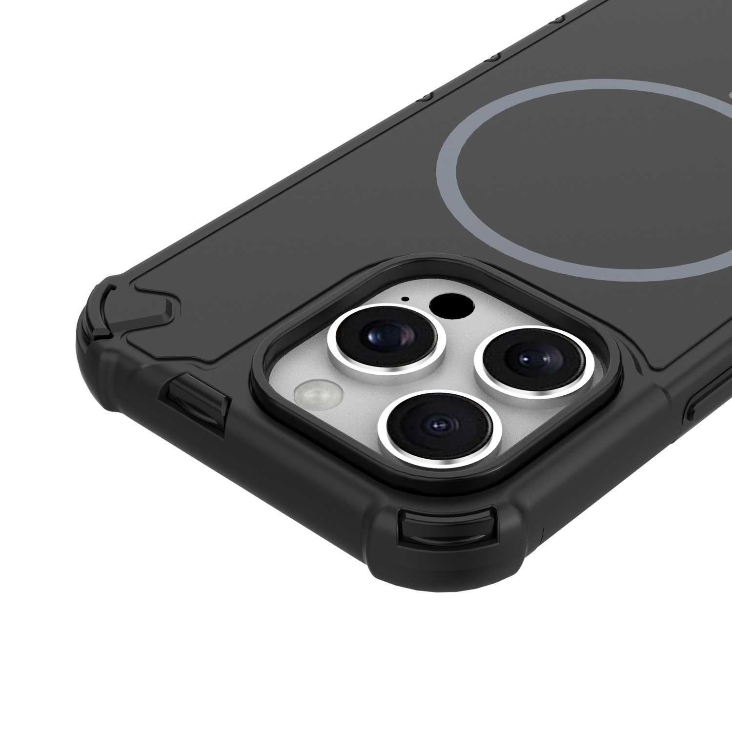 Pokrowiec etui pancerne Defender 2in1 Mag czarne APPLE iPhone 16 Pro Max / 3 Pokrowiec etui pancerne Defender 2in1 Mag czarne APPLE iPhone 16 Pro Max / 3